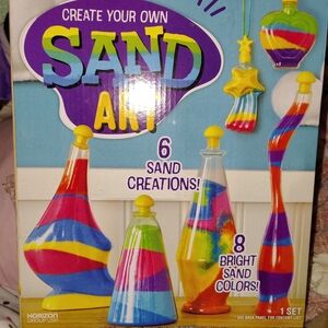 Create Your Own Sand Art Kit - Bright Rainbow Colors